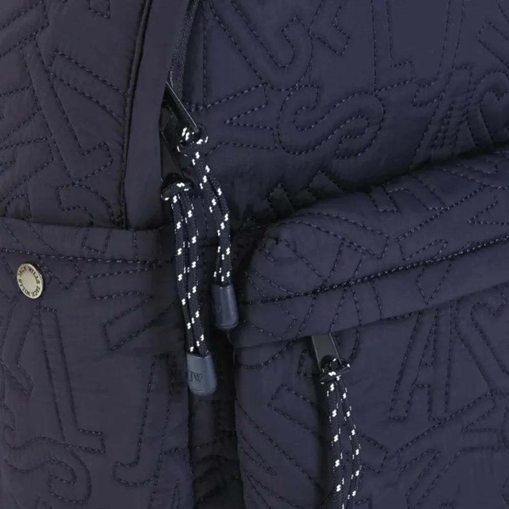 Quilted Navy Backpack - Picture 6 of 10